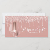 ネイルサロンバラ金ゴールドドリップギフト券 (正面)