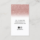 ネイルサロンバラ金ゴールドホワイトスプラッシュメイクアップアーティスト 名刺 (裏面)