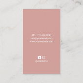 ネイルサロンバラ金ゴールドポーランドターコイズスプラッシュ 名刺 (裏面)