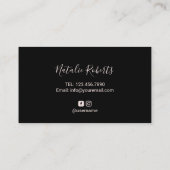 ネイルサロンバラ金ゴールドポーランドボトルメイクアップアーティスト 名刺