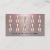 ネイルサロンバラ金ゴールドメタルポーランドマニキュリスト ロイヤリティカード (正面)