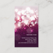 ネイルサロンピンクグリッターロイヤリティパンチカード ロイヤリティカード (裏面)