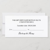 ネイルサロンブラックグリッタードリップギフト券 (裏面)