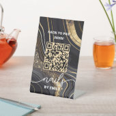 ネイルサロンベンモQRコード支払 | スキャンして支払う 台座サイン (インサイチュ)