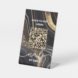 ネイルサロンベンモQRコード支払 | スキャンして支払う 台座サイン