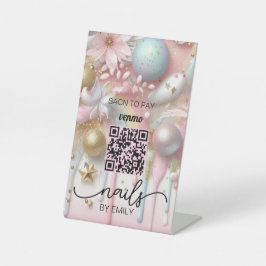 ネイルサロンベンモQRコード支払 | スキャンして支払う 台座サイン