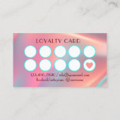 ネイルサロンポーランドボトルスプラッシュパステル ロイヤリティカード (裏面)