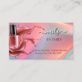 ネイルサロンポーランドボトルスプラッシュパステル 予約カード (正面)