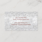 ネイルサロンポーランドボトルモダンシルバーシークイン 名刺 (裏面)