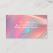 ネイルサロンポーランドマニキュリストパステルホログラフィック 名刺 (裏面)
