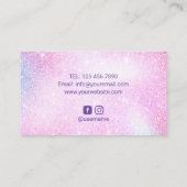 ネイルサロンポーランドマニキュリストパモダンステルグリッター 名刺 (裏面)