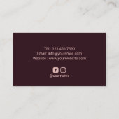 ネイルサロンポーランドマニキュリストブルゴーニュフローラ 名刺 (裏面)