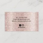 ネイルサロンポーランドマニキュリストラグジュアリーバラ金ゴールド 名刺 (裏面)