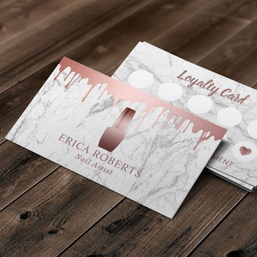 ネイルサロンポーランドメイクアップアーティストマーブルロイヤリティ ロイヤリティカード