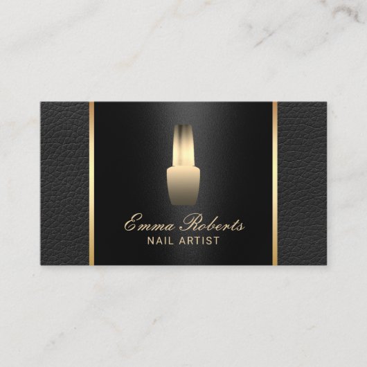 ネイルサロンポーランドメイクアップアーティストレエレガントザー 名刺 (正面)