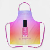 ネイルサロンマニキュラモダンスカラフル エプロン (正面)