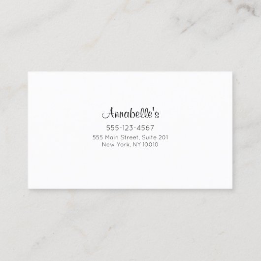 ネイルサロンマニキュリストカスタマーロイヤリティ6パンチ ロイヤリティカード (裏面)