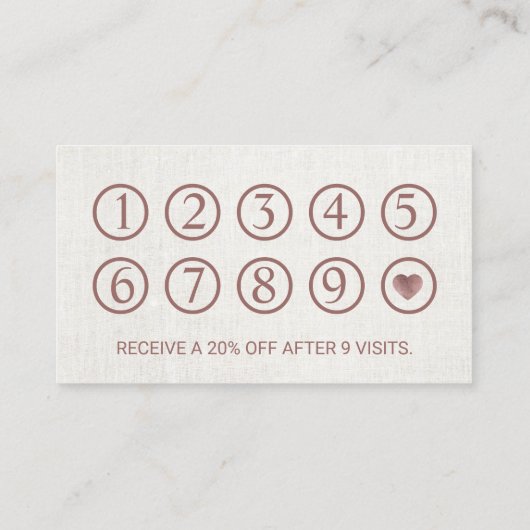 ネイルサロンマニキュリストバラ金ゴールドスクリプトロイヤリティ ロイヤリティカード (裏面)