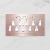 ネイルサロンマニキュリストバラ金ゴールドロイヤリティ ロイヤリティカード