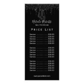 ネイルサロンマニキュリストブラックドリップス価格表 ラックカード (正面)