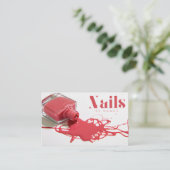 ネイルサロンマニキュリストポーランドボトル名刺 名刺 (スタンド正面)