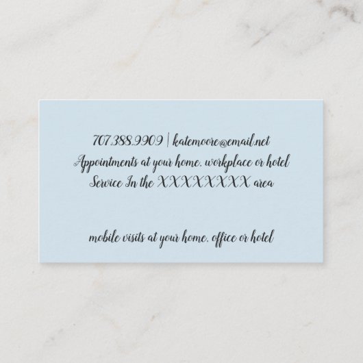 ネイルサロンマニキュリスト及びペディキュリストネイルサロン 割引カード (裏面)