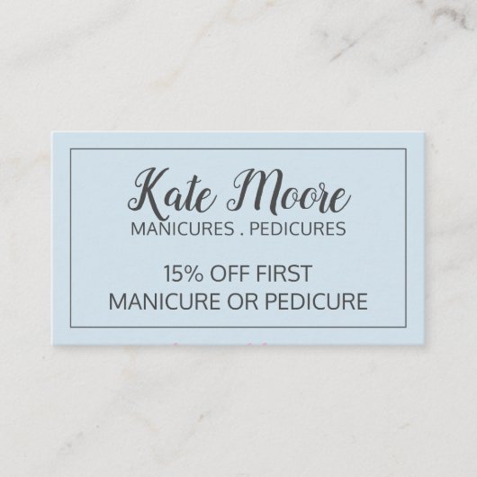 ネイルサロンマニキュリスト及びペディキュリストネイルサロン 割引カード