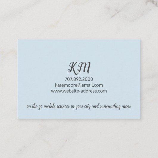 ネイルサロンマニキュリスト顧客ロイヤリティパンチカード ロイヤリティカード (裏面)