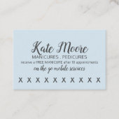 ネイルサロンマニキュリスト顧客ロイヤリティパンチカード ロイヤリティカード (正面)