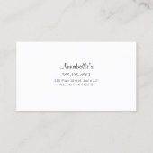 ネイルサロンマニキュリスト顧客ロイヤリティ10パンチ ロイヤリティカード (裏面)