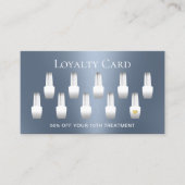 ネイルサロンマニキュリモダンストダスティブルーロイヤリティ ロイヤリティカード (正面)