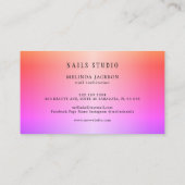 ネイルサロンマニキュリモダンストポーランドカラフルシック 名刺 (裏面)