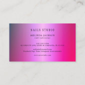 ネイルサロンマニキュリモダンストメタル 名刺 (裏面)