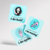 ネイルサロンマニキュリモダンストレトロ スクエア名刺