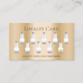 ネイルサロンマニキュリモダンスト金ゴールドロイヤリティ ロイヤリティカード (正面)