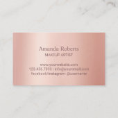 ネイルサロンメイクアップアーティストマニキュリストバラ金ゴールド ロイヤリティカード (裏面)