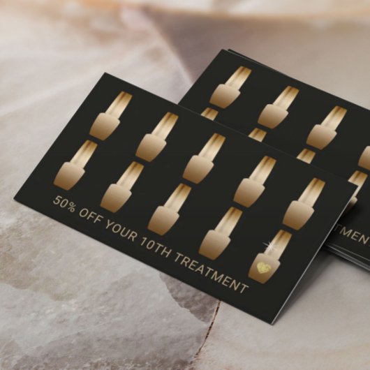 ネイルサロンメイクアップアーティストマニキュリストモダンロイヤリティ ロイヤリティカード