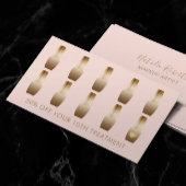 ネイルサロンメイクアップアーティストマニキュリスト赤面ロイヤリティ ロイヤリティカード