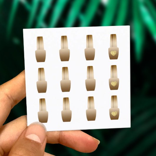 ネイルサロンメイクアップアーティスト12スタンプロイヤリティ ロイヤリティカード