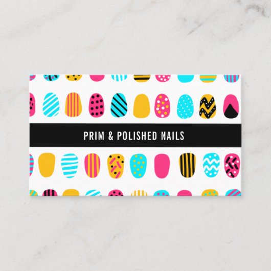 ネイルサロンモダンピガーリーンク 名刺 (正面)