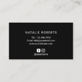 ネイルサロンモダン金ゴールドポーランドボトルマニキュリスト 名刺 (裏面)