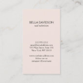 ネイルサロンモノグラムオンピーチ爪、 ネイルポーランド 名刺 (裏面)