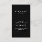 ネイルサロンモノグラムオン赤面ピンク爪、 ネイルポーランド 名刺 (裏面)