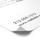 ネイルサロンモノグラムオン金ゴールドグリッター爪、 ネイルポーランド ポスター (角)