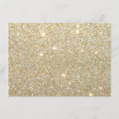 ネイルサロンモノグラム金ゴールドグリッター – ギフトカード (裏面)