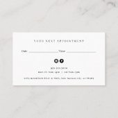 ネイルサロンロゴアポイントメント 名刺 (裏面)