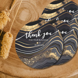 ネイルサロン事業ブランディングサンキューカード ラウンドシール