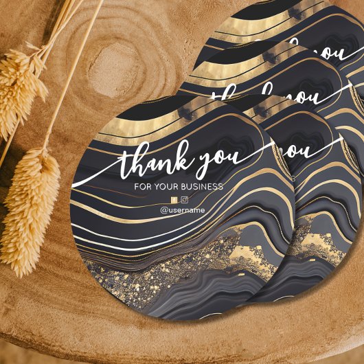 ネイルサロン事業ブランディングサンキューカード ラウンドシール