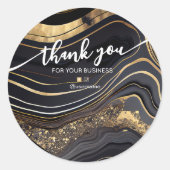 ネイルサロン事業ブランディングサンキューカード ラウンドシール (正面)