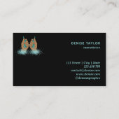 ネイルサロン人筆自筆証書爪、 ネイル技術者 名刺 (裏面)